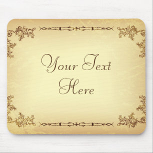 Retro Vintage Aged Paper Mouse Pad