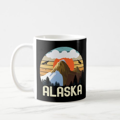 Retro Vintage Alaska State 70s Groovy  Coffee Mug