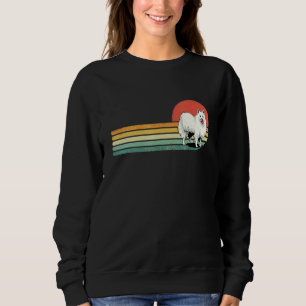 Retro Vintage American Eskimo Puppy Pet Animal Dog Sweatshirt
