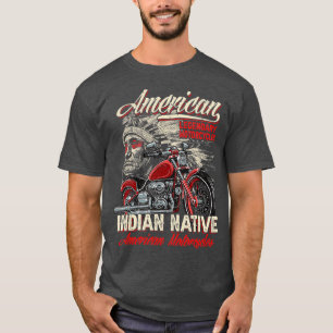 Retro Vintage American Motorcycle Indian for Old B T-Shirt