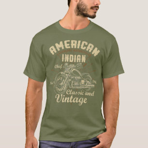 Retro Vintage American Motorcycle Indian for Old T-Shirt