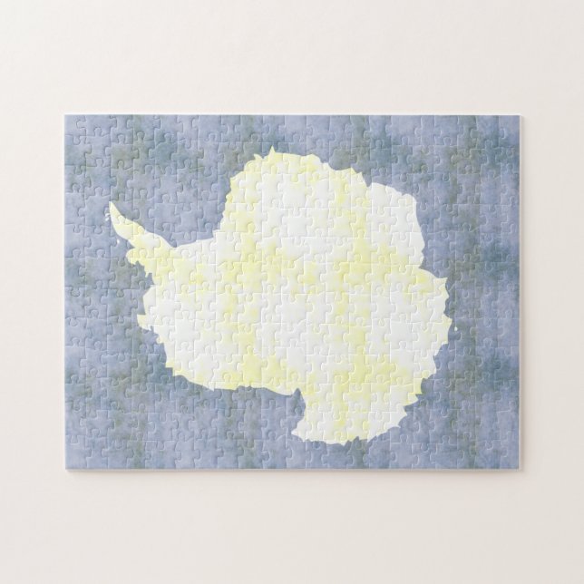 Retro Vintage Antarctica Flag Jigsaw Puzzle (Horizontal)