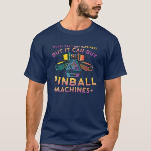 Retro Vintage Arcade Gift _ Men Or Women Pinball T_Shirt