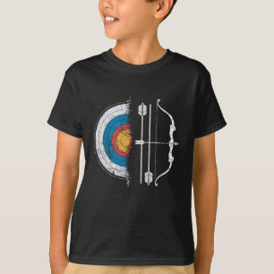 Retro Vintage Archery Target Bow and Arrow Archer T-Shirt