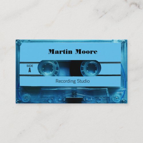 Retro vintage audio style cassette cover business card