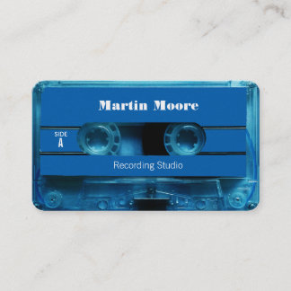 Retro vintage audio style cassette cover business card