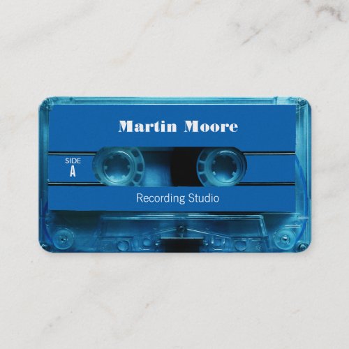 Retro vintage audio style cassette cover business card