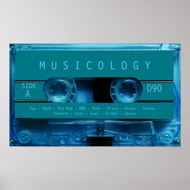 Retro vintage audio style cassette cover poster (Front)