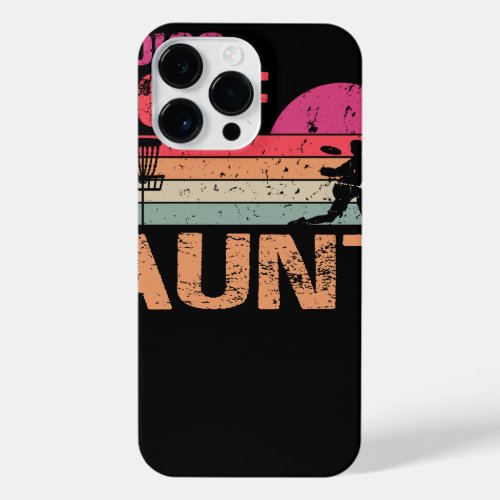 Retro Vintage Aunt Disk Golf Gift iPhone 14 Pro Max Case