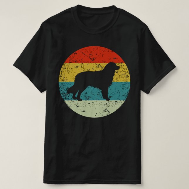 retro vintage Australian Shepherd T-Shirt (Design Front)