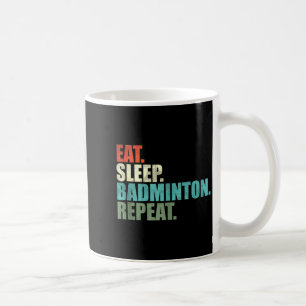 Retro Vintage Badminton Player Tank Top  Coffee Mug