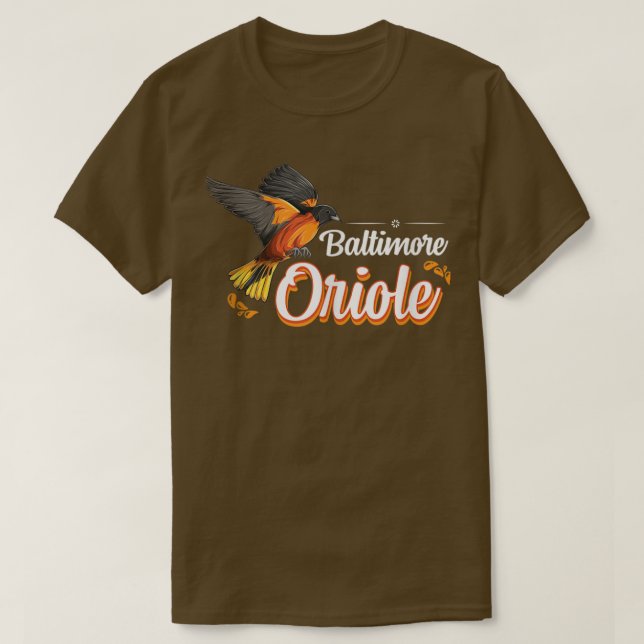 Retro Vintage Baltimore Oriole T-Shirt (Design Front)