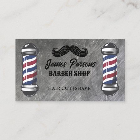 Retro Vintage Barbershop Hair Stylist Barber Shop Business Card