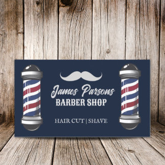 Retro Vintage Barbershop Hair Stylist Barber Shop Business Card