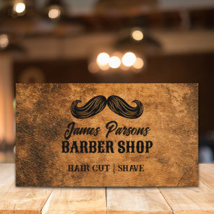 Retro Vintage Barbershop Hair Stylist Barber Shop Business Card
