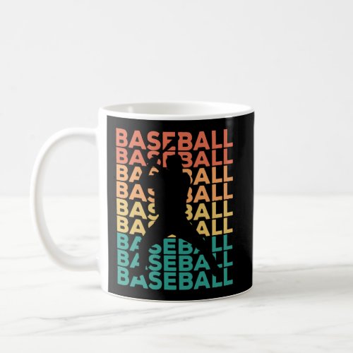 Retro Vintage Baseball Gift For Baseball Players Coffee Mug