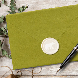 Retro Vintage Bear Wax Seal Sticker