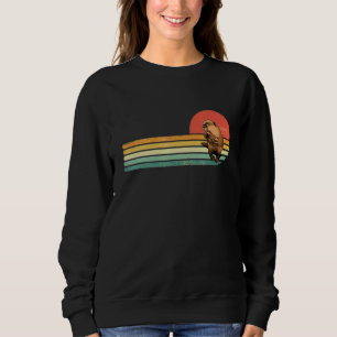 Retro Vintage Beaver Animal Beaver  Beaver Hunting Sweatshirt