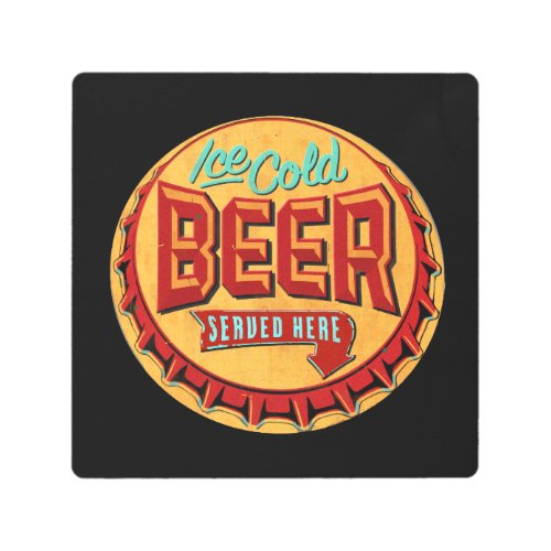 Retro _ Vintage Beer Sign Metal Art