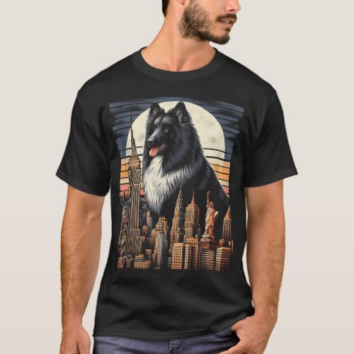 Retro Vintage Belgian Sheepdog Dog Tank Top