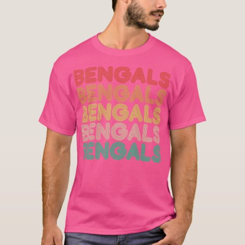 retro vintage bengals 1 T_Shirt