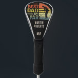 Retro Vintage 'Best Dad by Par' Monogram Golf Head Cover<br><div class="desc">Show your golf-loving dad how much you appreciate him with a one-of-a-kind,  personalized golf gift! The 'Best Dad by Par' design features a cool retro golfer silhouette and a customizable name tag. He'll feel like a true champion every time he tees off!</div>