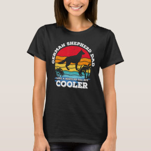 Retro Vintage Best German Shepherd Dad Ever Father T-Shirt