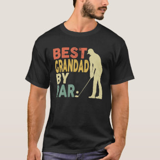 Retro Vintage Best Grandad By Par Golf Father's T-Shirt