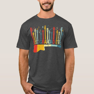 Retro Vintage Best Grandad Ever Guitar Lover Guita T-Shirt