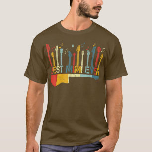 Retro Vintage Best Mimi Ever Guitar Lover Guitaris T-Shirt