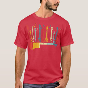 Retro Vintage Best Mom Ever Guitar Lover Guitarist T-Shirt