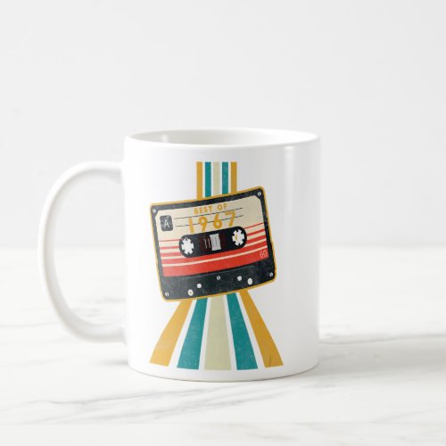 Retro Vintage Best Of 1967 Tape Mixtape  Coffee Mug