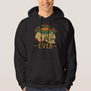 Retro Vintage Best Pitbull Dad Ever Hoodie