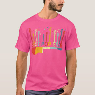 Retro Vintage Best Pop Ever Guitar Lover Guitarist T-Shirt