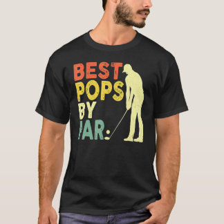 Retro Vintage Best Pops By Par Golf Father's Day F T-Shirt