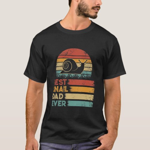 Retro Vintage Best Snail Dad Ever Shirts Animals