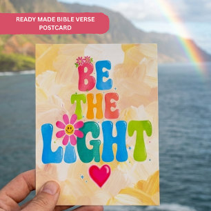 Retro Vintage Bible Verse Design Colorful Postcard
