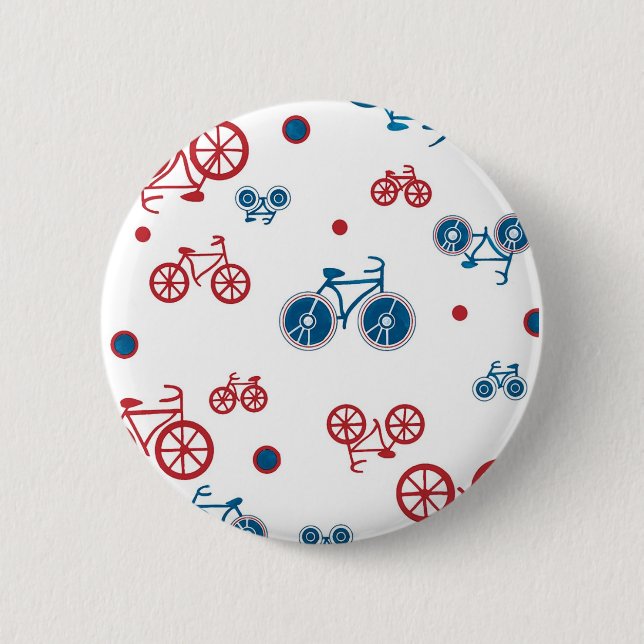 Retro Vintage Bicycle design Button (Front)