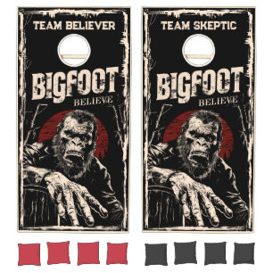 Retro Vintage Bigfoot  Cornhole Set