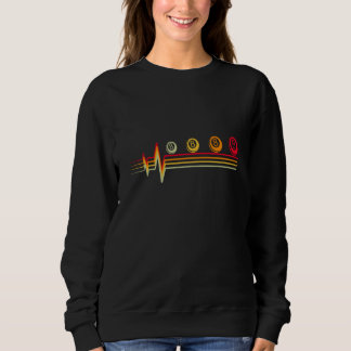 Retro Vintage Billiard Player Snooker Pool 8 Ball Sweatshirt