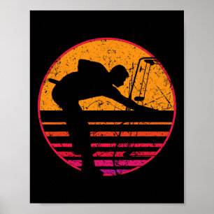 Retro Vintage Billiards Game 8 Ll Pool Player Tour Poster