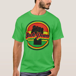 Retro Vintage Black Power Fist T-Shirt