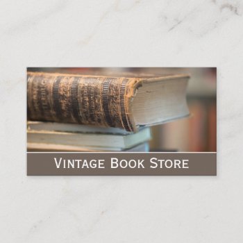 Retro  Vintage Book Store Photo - Business Card by ImageAustralia at Zazzle