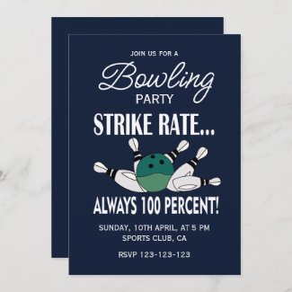 Retro Vintage Bowling Birthday Party