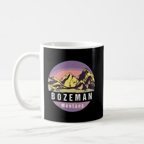 Retro Vintage Bozeman Montana T_Shirt_Distressed Coffee Mug
