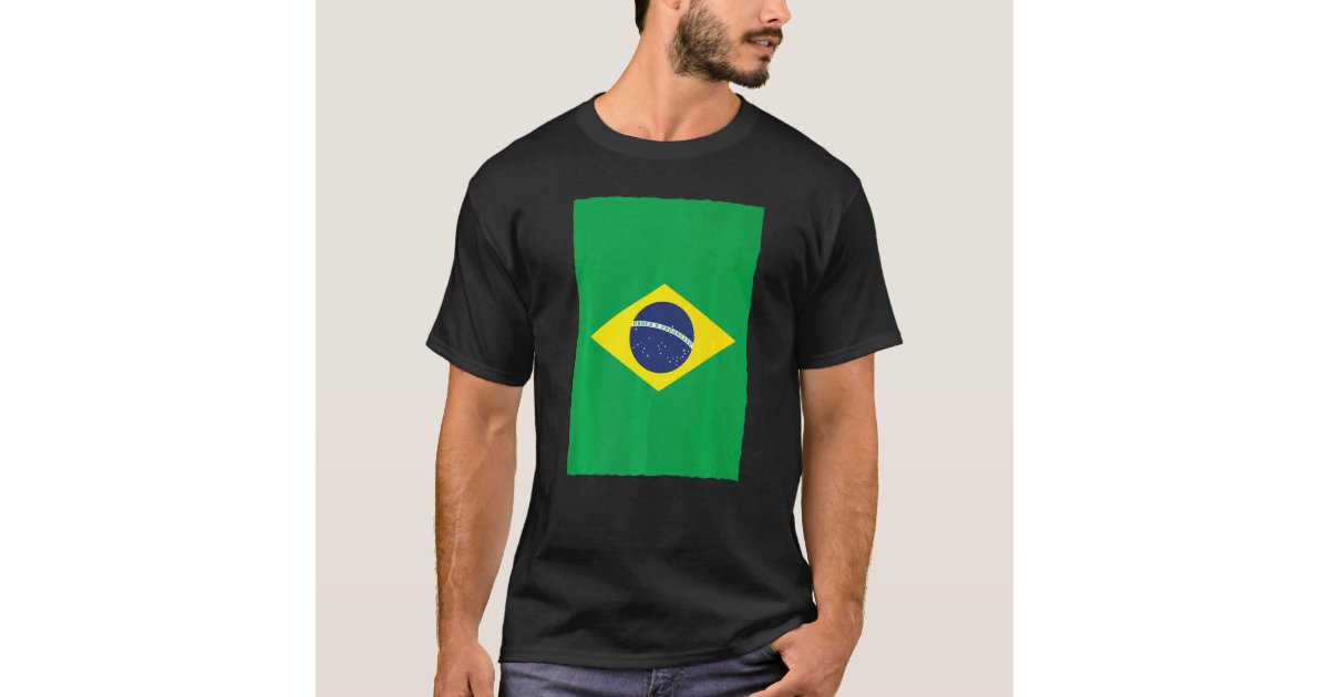 Retro Vintage Brazilian National Flag Brazil T-Shirt | Zazzle
