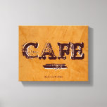 Retro Vintage Cafe Canvas Prints