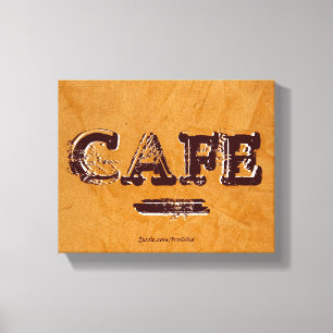 Retro Vintage Cafe Canvas Prints