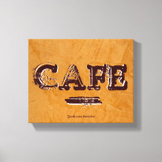 Retro Vintage Cafe Canvas Prints