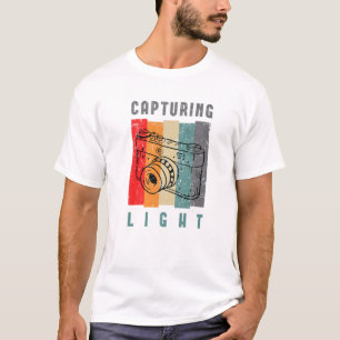 Retro Vintage Camera Photography Capturing Light P T-Shirt